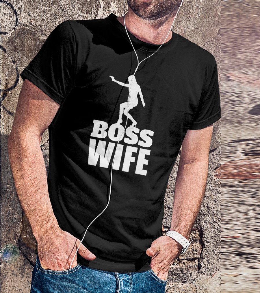 Boss Wife Silhouette With Gun Spy T-Shirt