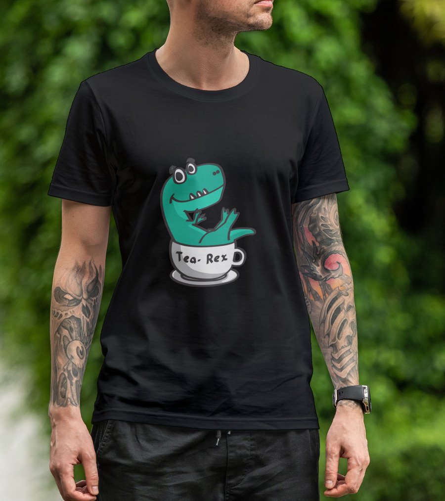 Tea Rex Cute Dinosaur Teacup T-Shirt