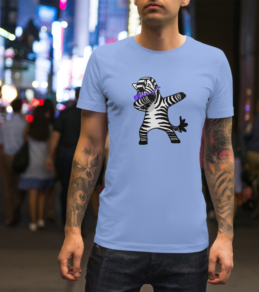 Dabbing Zebra Dab Hip Hop Funny Magic Dance Moves T-Shirt