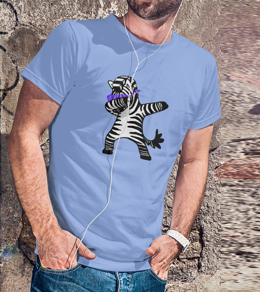 Dabbing Zebra Dab Hip Hop Funny Magic Dance Moves T-Shirt