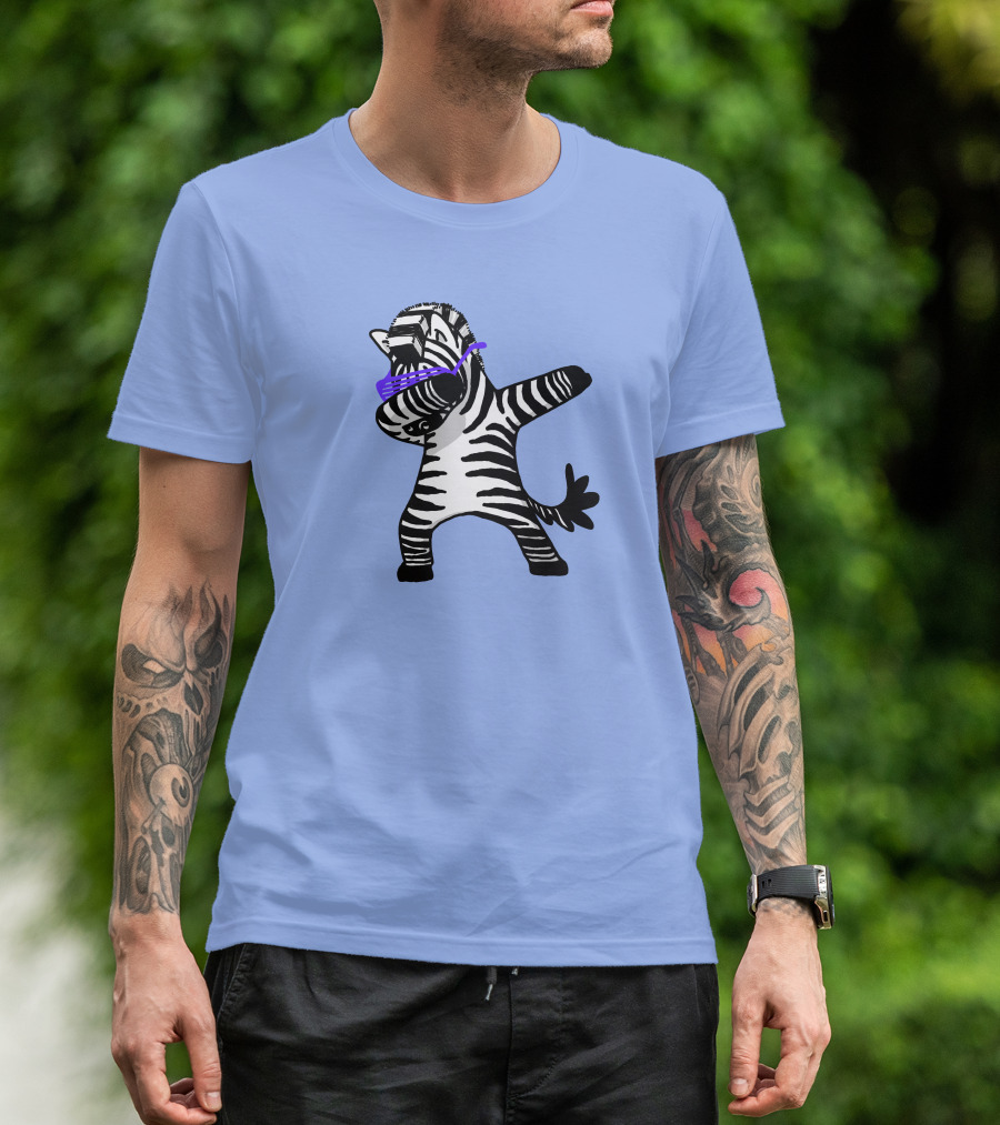 Dabbing Zebra Dab Hip Hop Funny Magic Dance Moves T-Shirt
