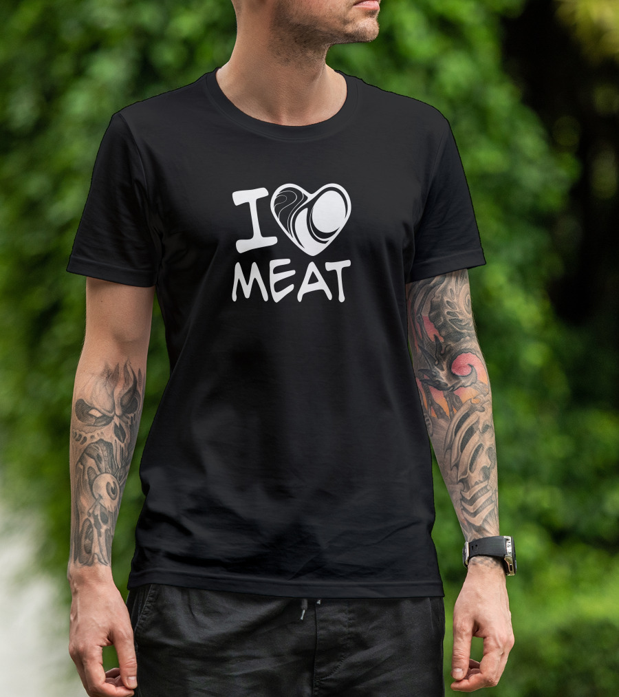I Love Meat Steak Heart T-Shirt