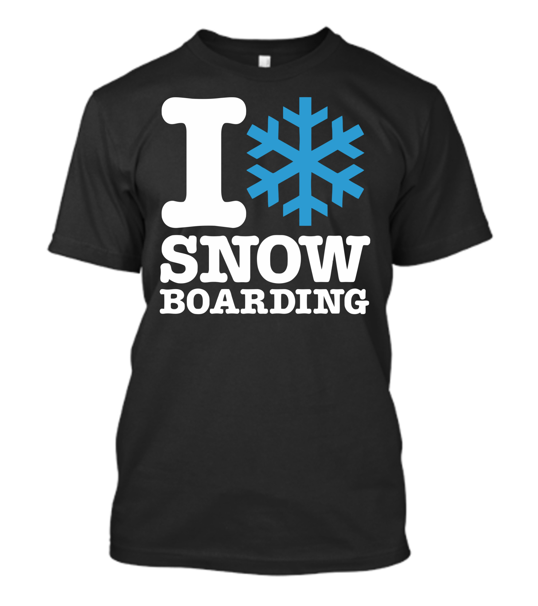 I Snowflake Snowboarding T-Shirt
