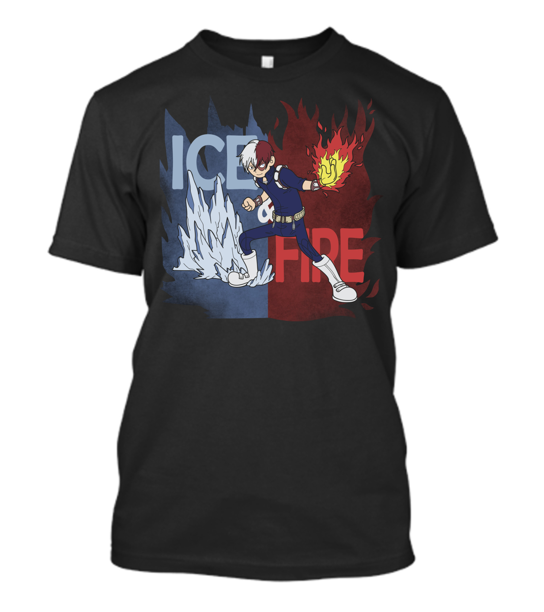 Todoroki Shoto Ice And Fire Quirk My Hero Academia T-Shirt