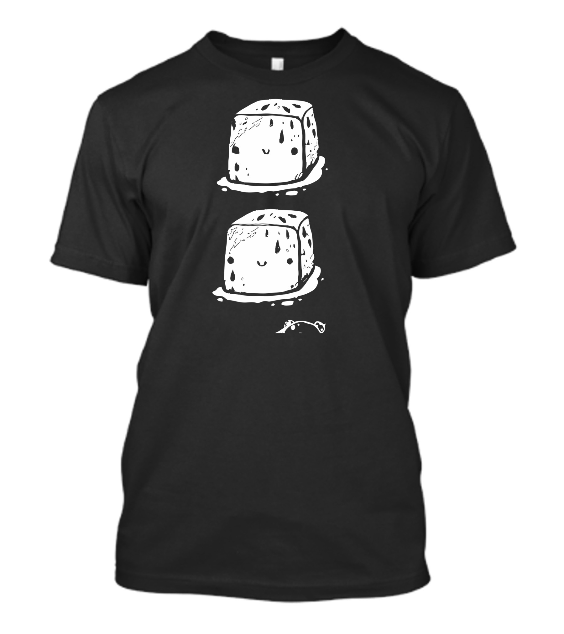 Ice Ice Baby Melting Cubes Cute Faces T-Shirt