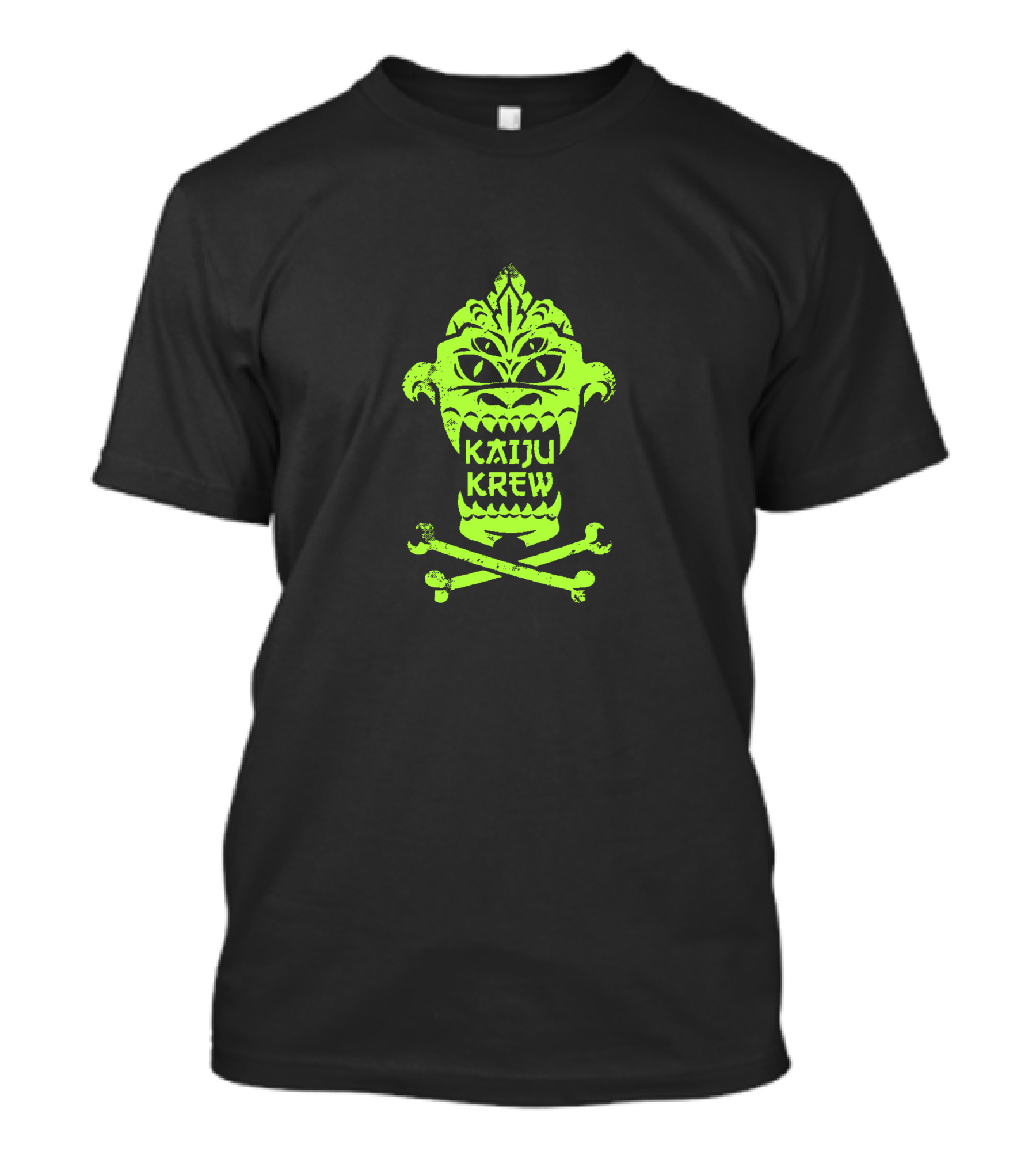 Kaiju Krew Neon Monster With Crossbones T-Shirt