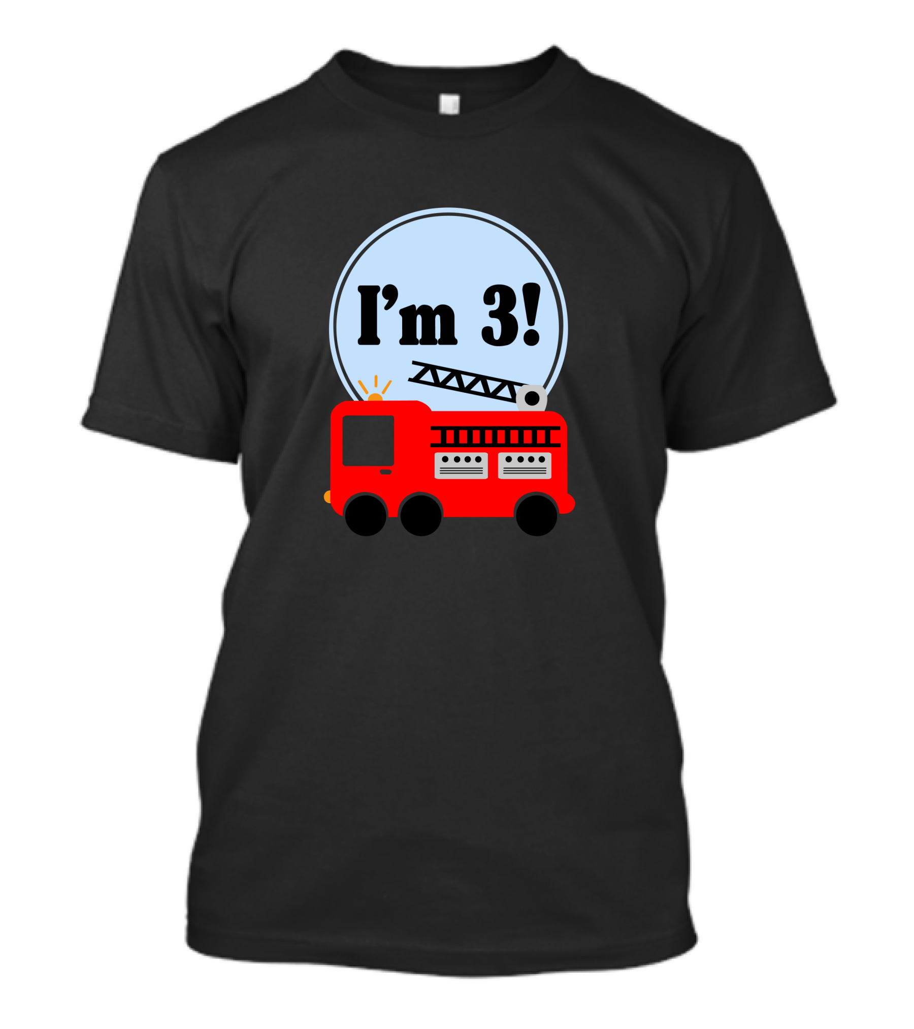 I'm 3 Fire Truck Birthday T-Shirt