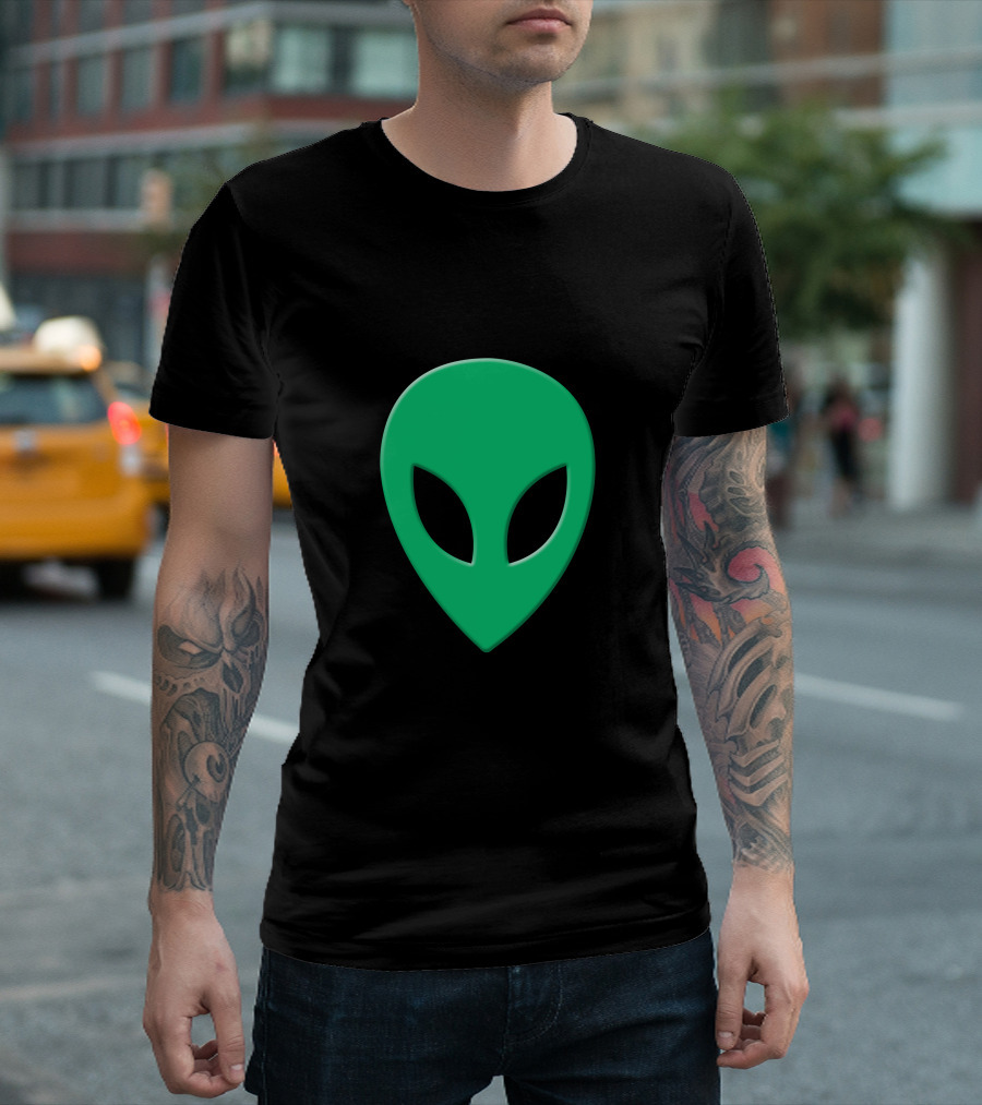 Acid Alien Tumblr Green Alien Face T-Shirt