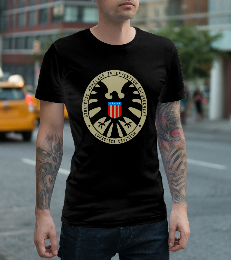 Strategic Homeland Intervention Enforcement Logistics Division Emblem T-Shirt