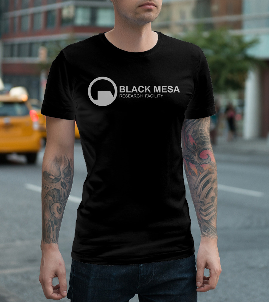 Black Mesa Research Facility Logo From Half-Life Series Merchandise T-Shirt