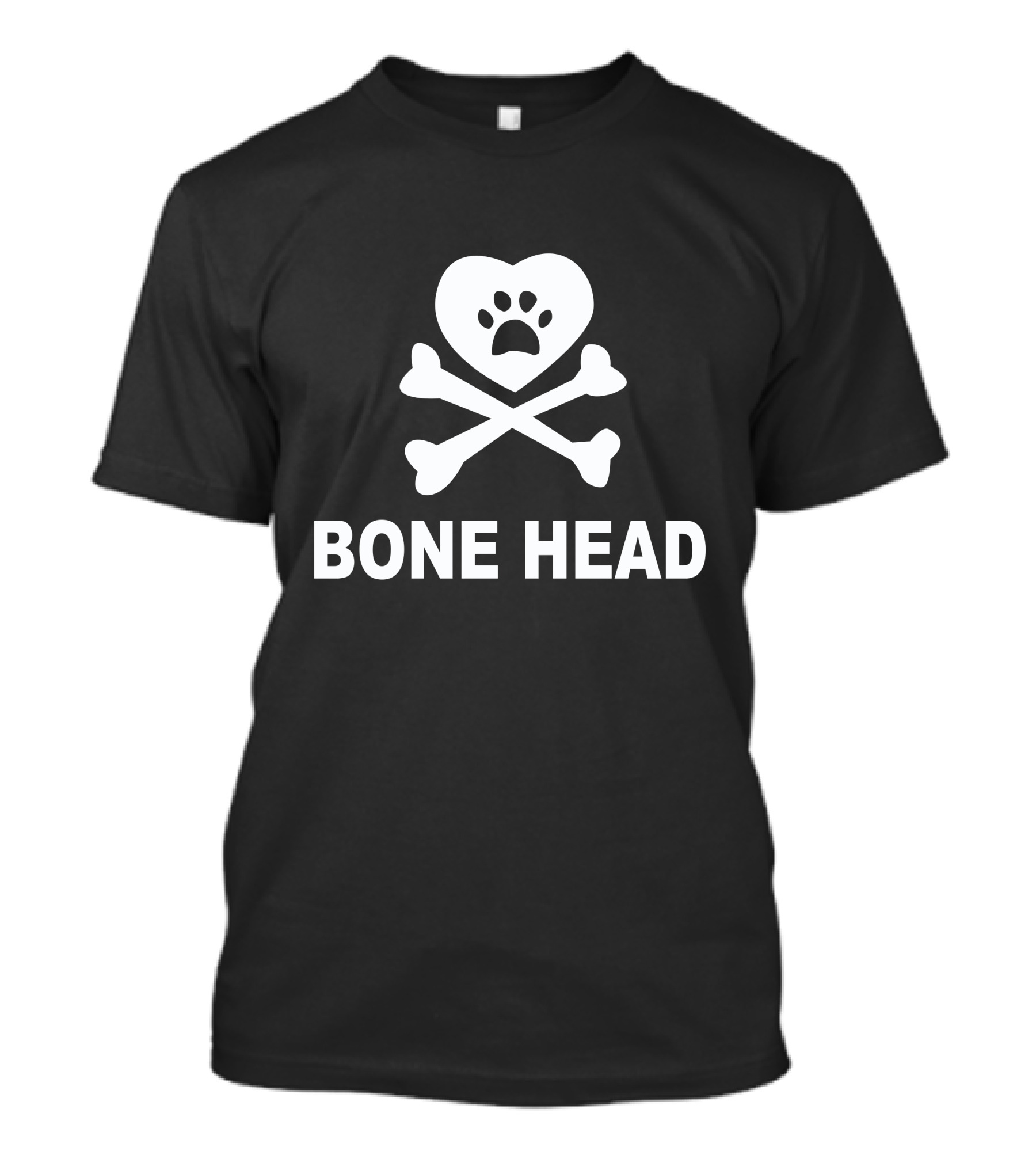 Bone Head Paw Heart Crossbones T-Shirt