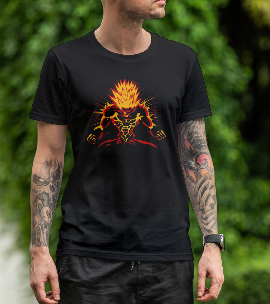 Boros Saiyan Fusion Iconic Anime Warrior Transformation T-Shirt
