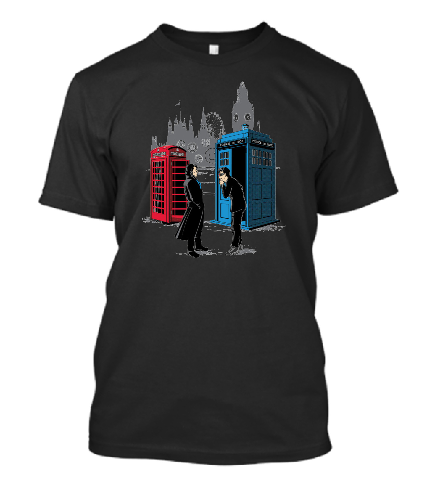 Sherlock Meets Doctor Who London Adventure T-Shirt