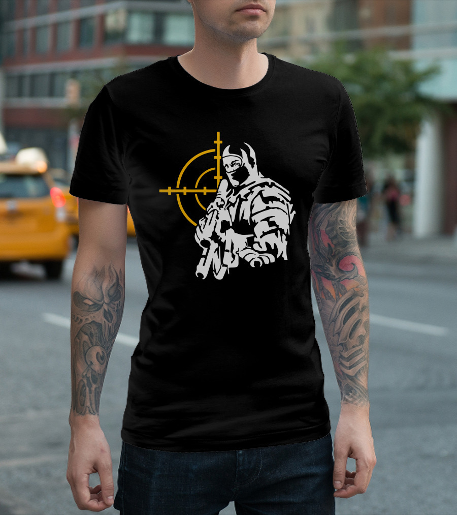 Cs Pro Gamer Tactical Operator With Crosshair T-Shirt