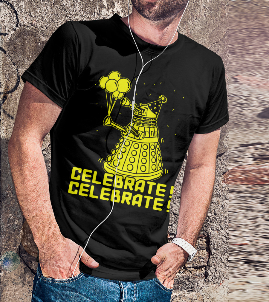 Dalek Celebrate Celebrate Party Balloons T-Shirt