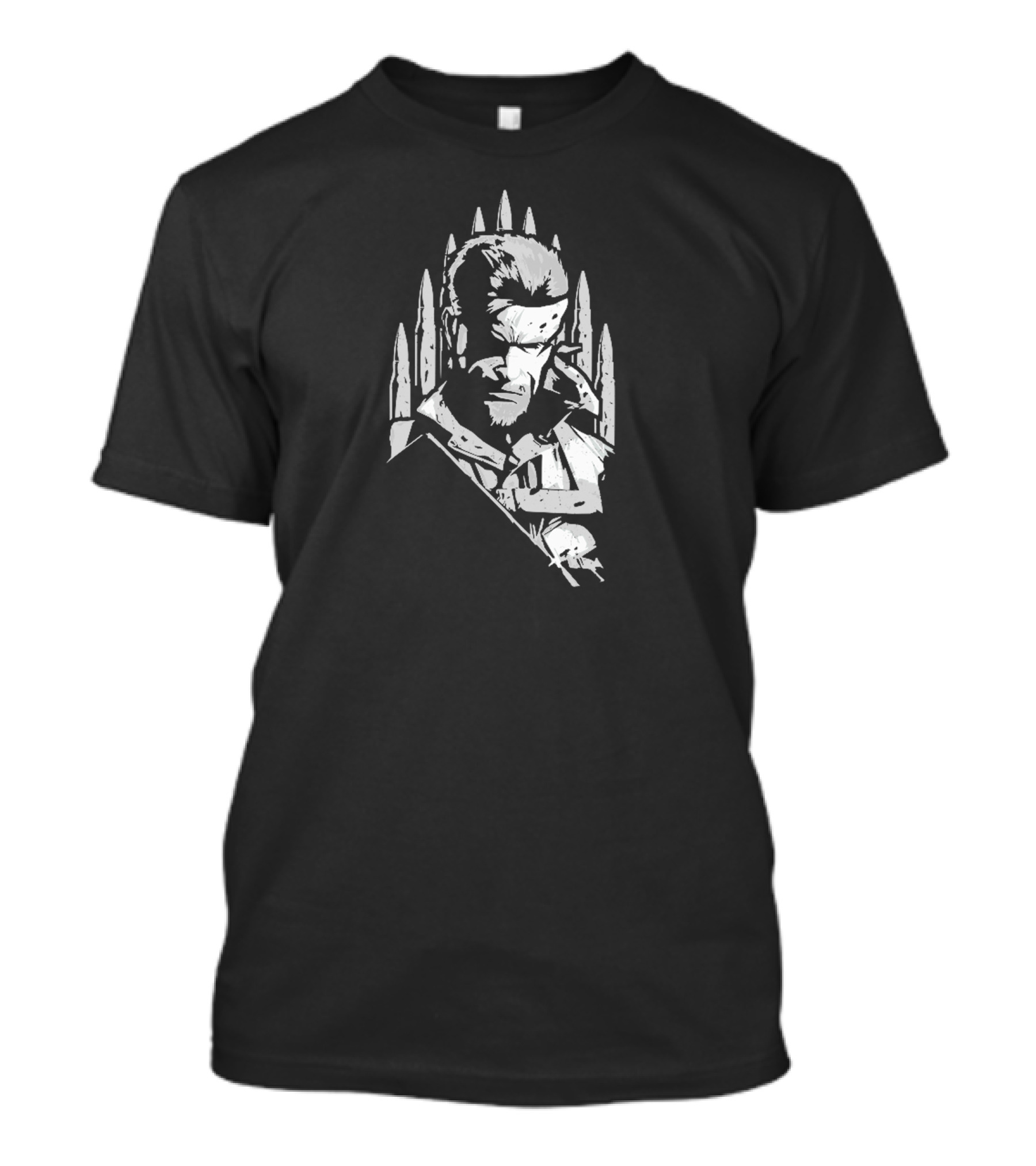 Distressed Ashes Metal Gear Solid Snake Bullet T-Shirt
