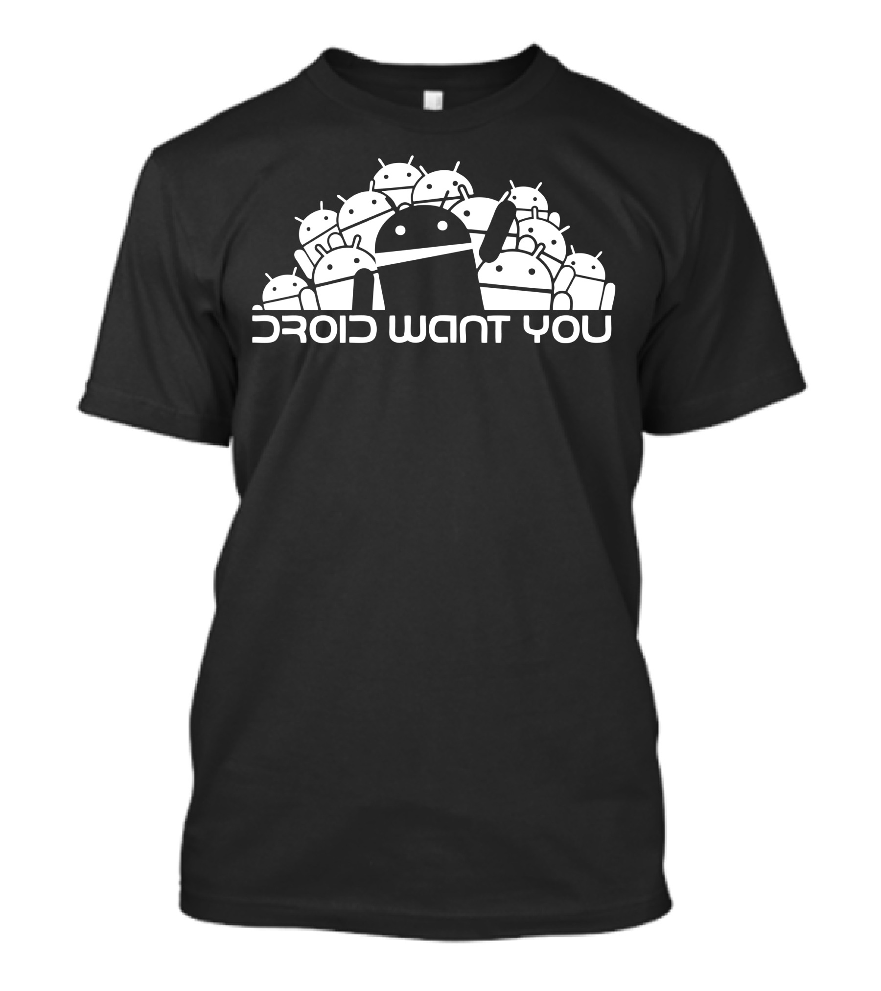 Droid Want You Android Robot Icon Crowd T-Shirt