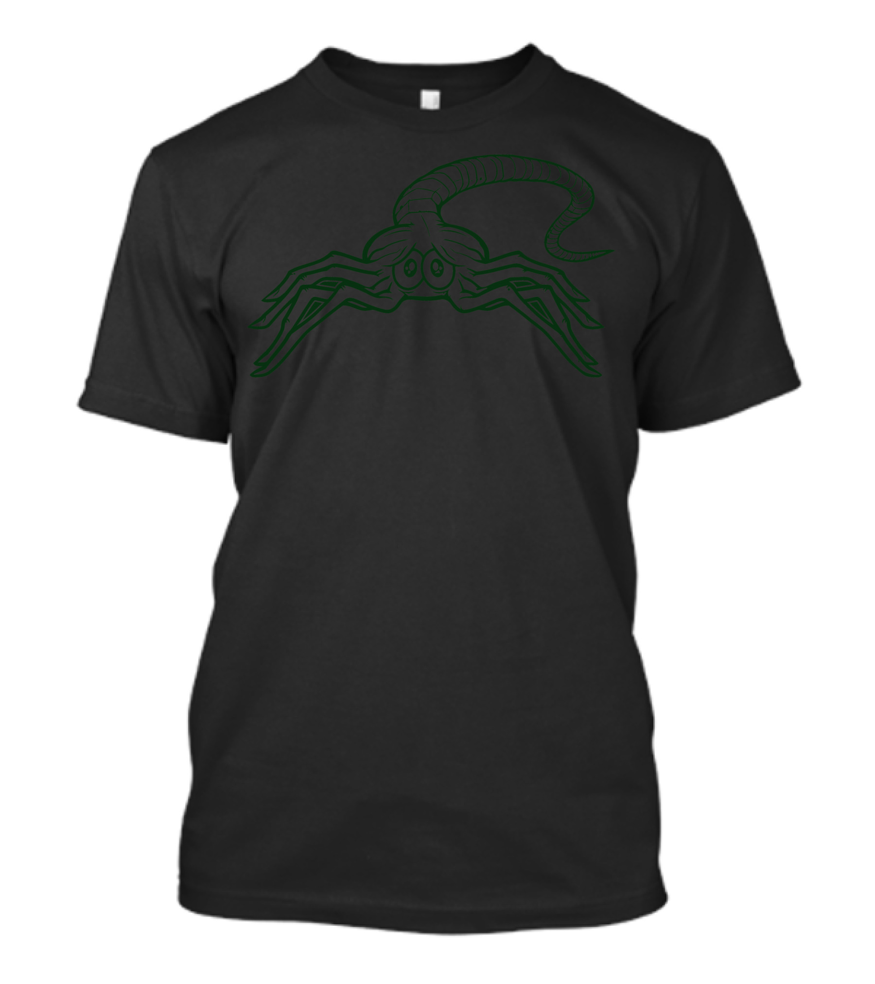Facehugger Hugs Alien Creature Outline T-Shirt