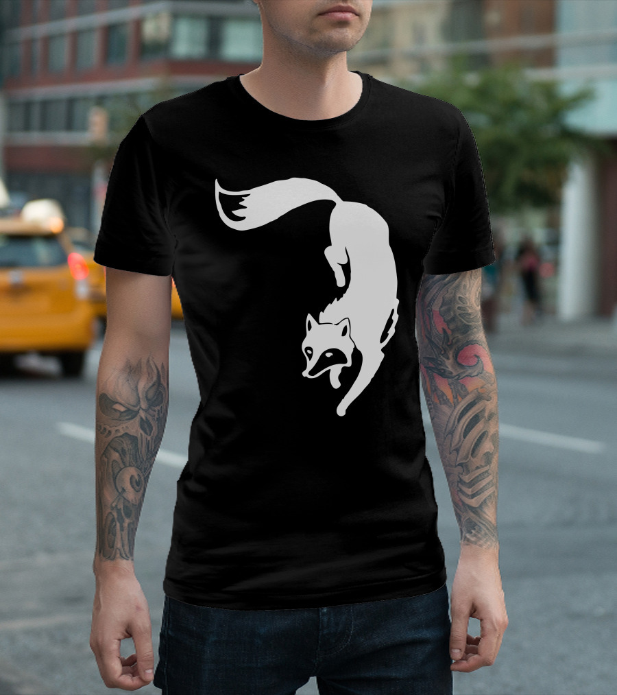 Fancy Fox Silk Raccoon T-Shirt