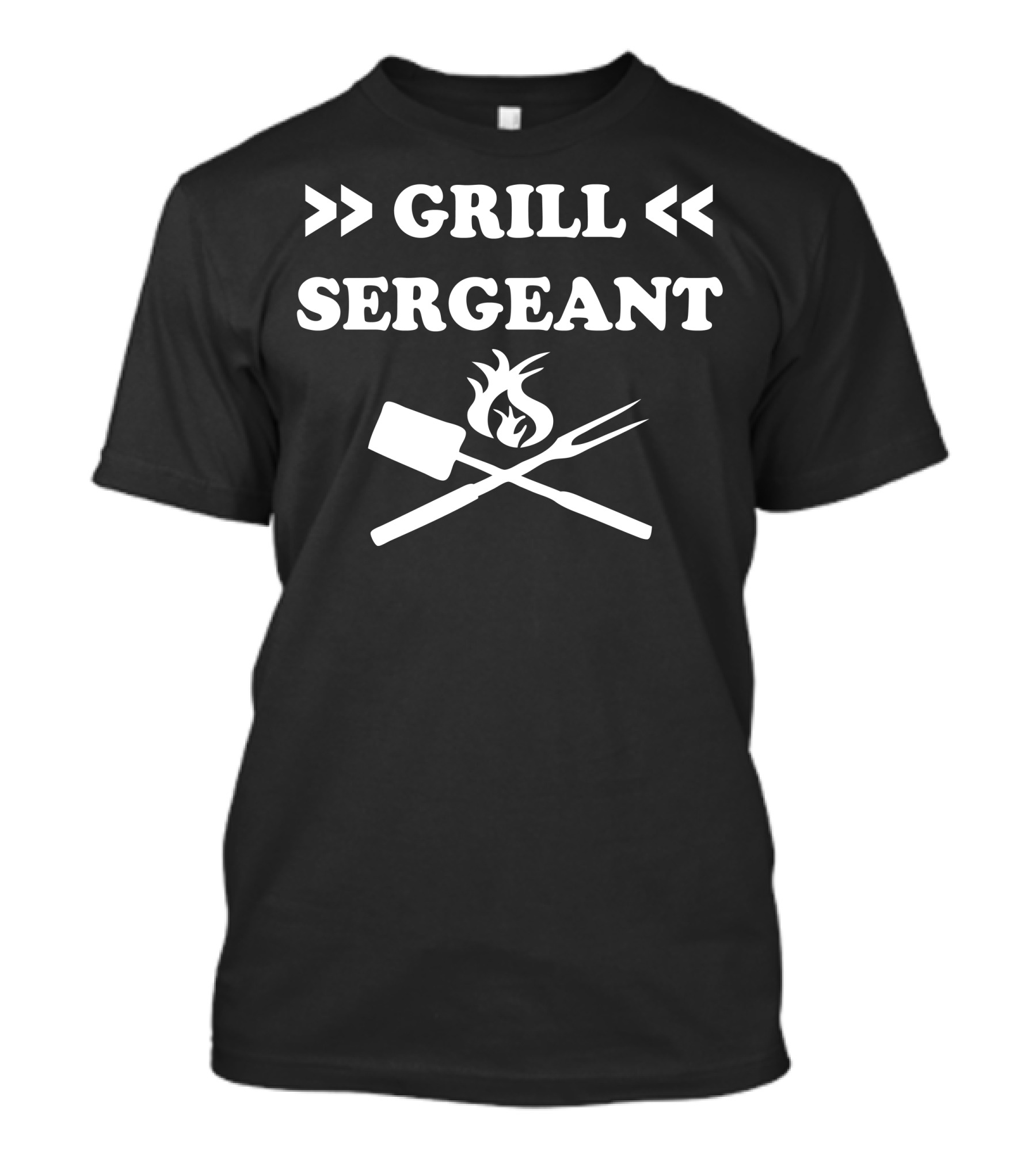 Grill Sergeant Spatula Fork Fire T-Shirt
