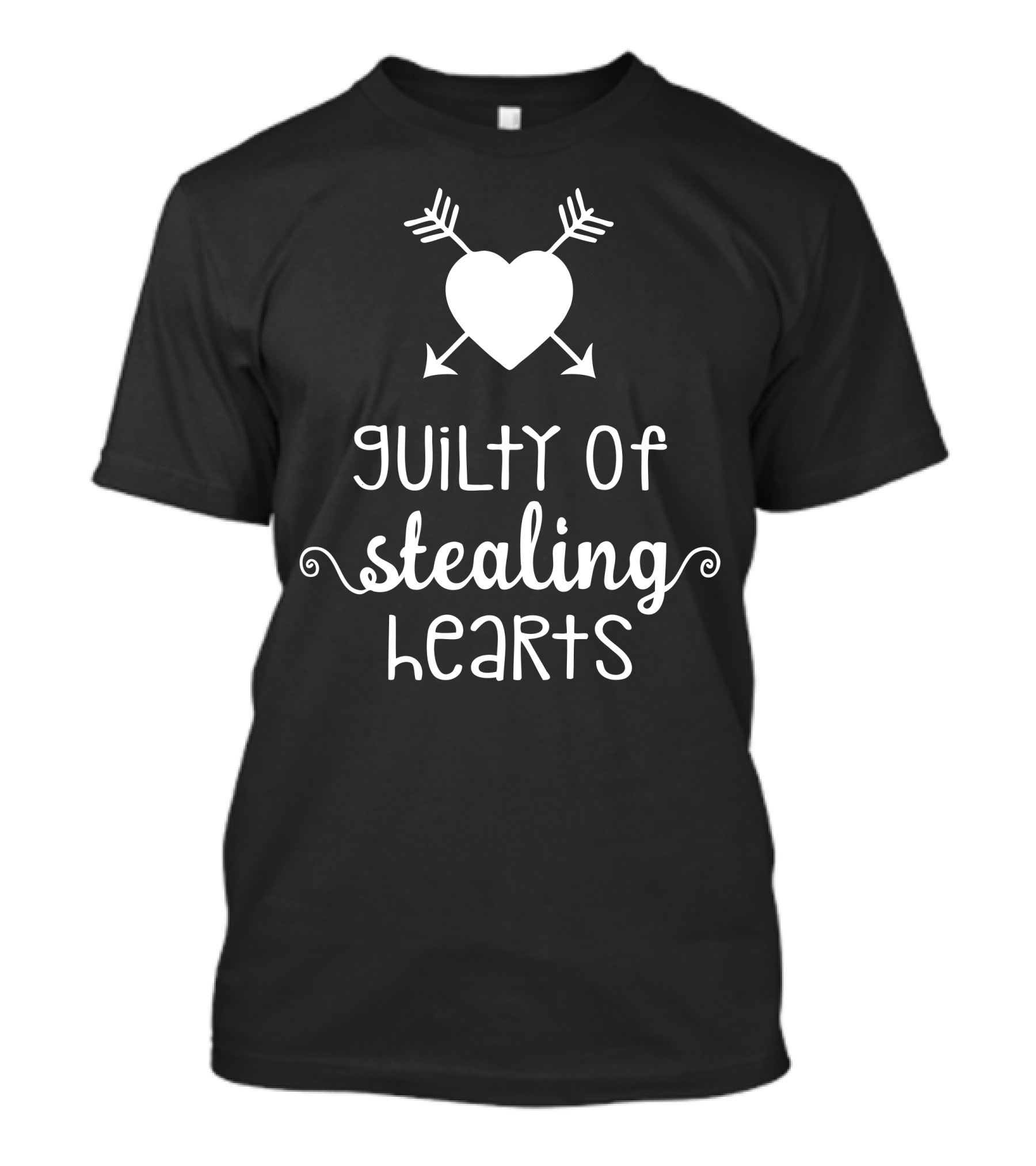 Guilty Of Stealing Hearts With Arrowed Heart T-Shirt