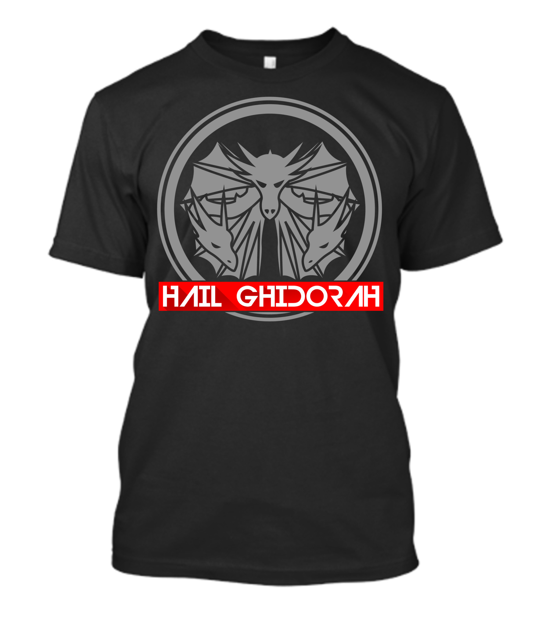 Hail Ghidorah Three-Headed Dragon Emblem T-Shirt