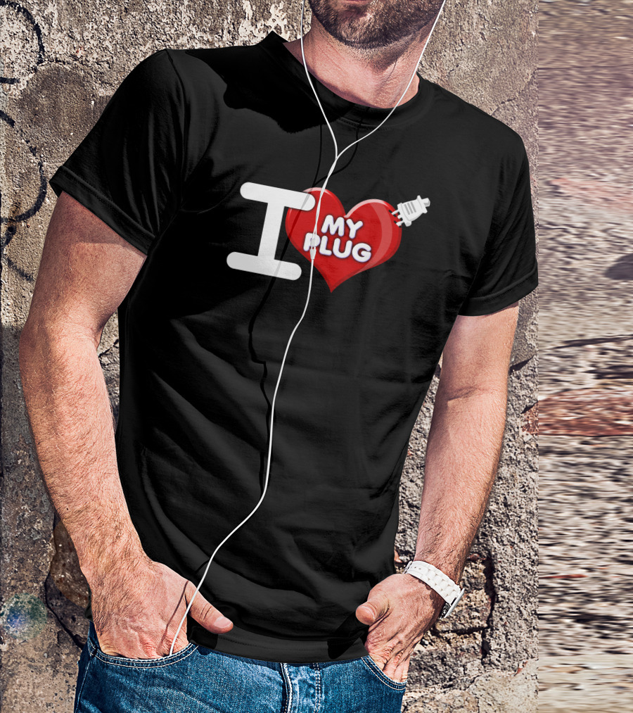 I Heart My Plug With Heart And Plug T-Shirt