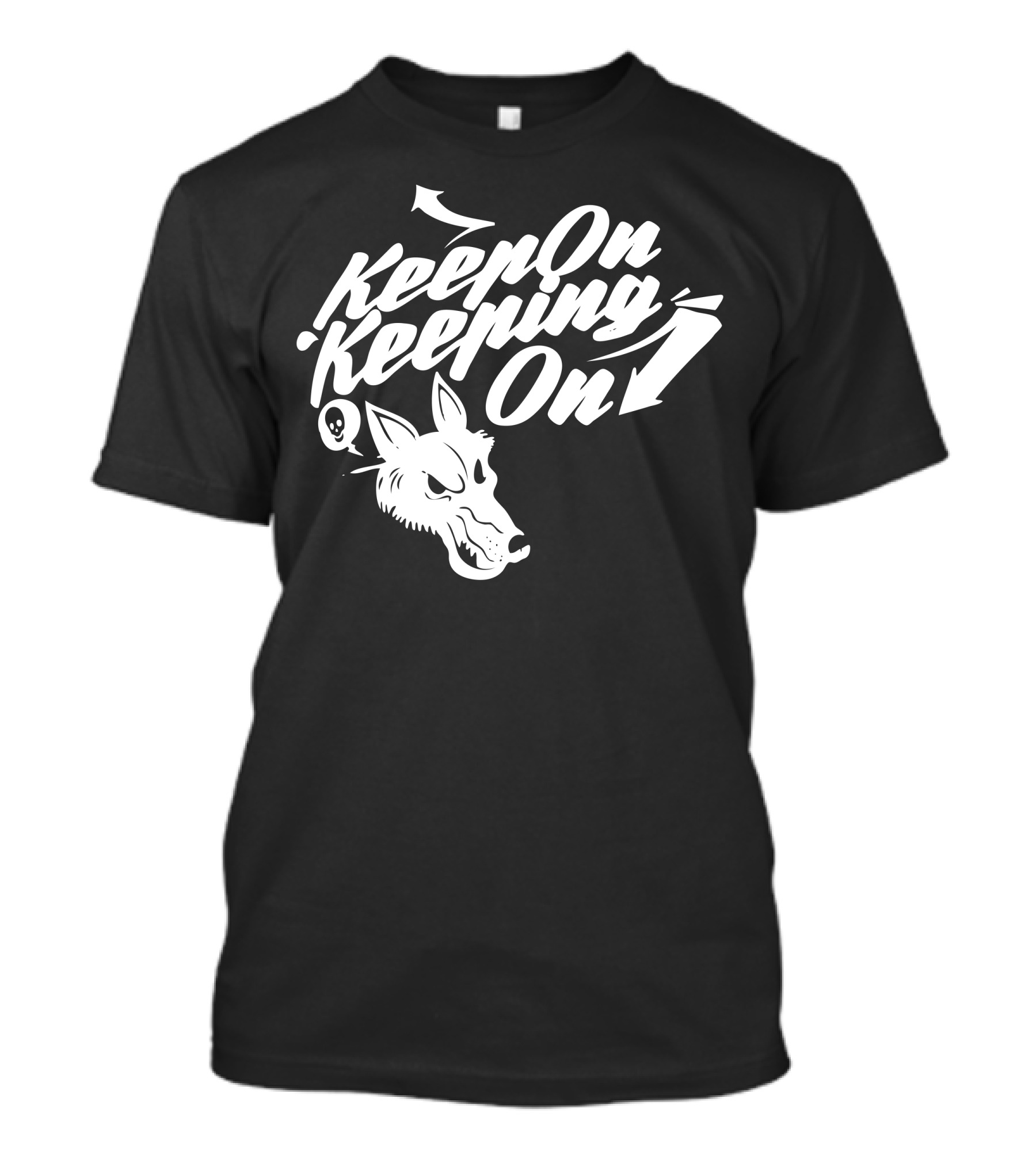 Keep On Keeping On Wolf Head T-Shirt