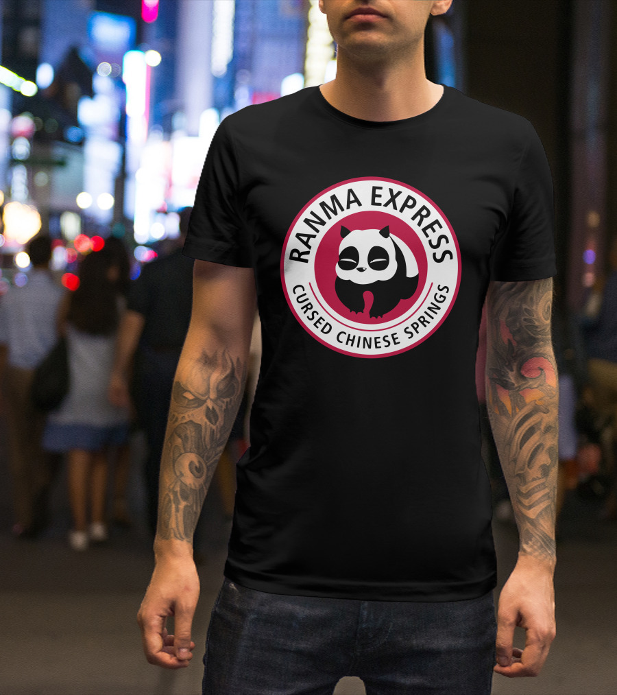Ranma Express Cursed Chinese Springs Panda T-Shirt