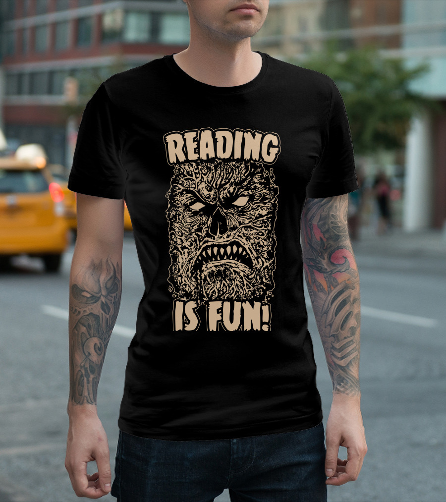 Reading Is Fun Necronomicon Face T-Shirt