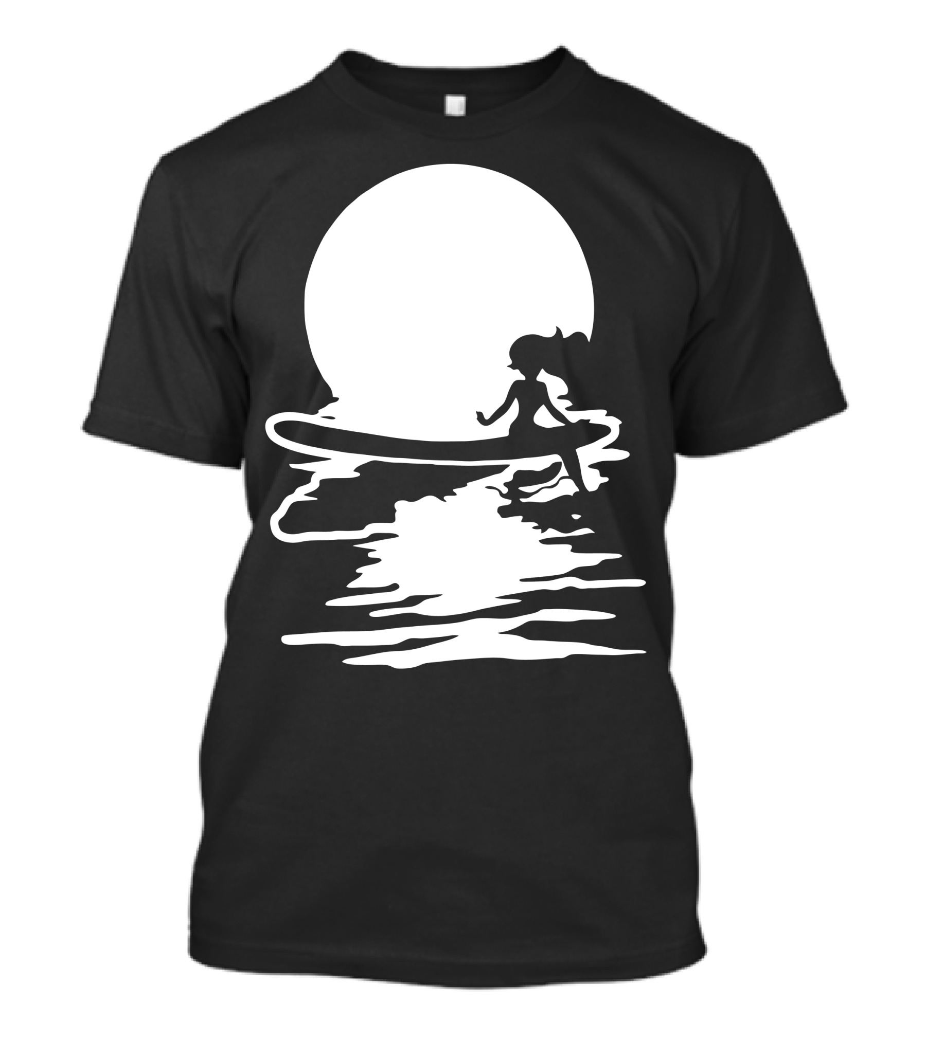 Surf Mermaid Moonlight Reflections T-Shirt