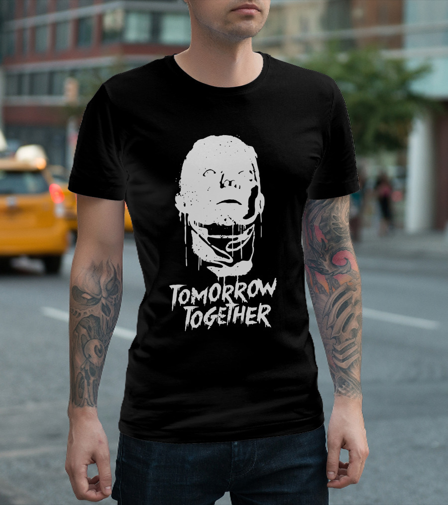 Tomorrow Together White Face Dripping T-Shirt