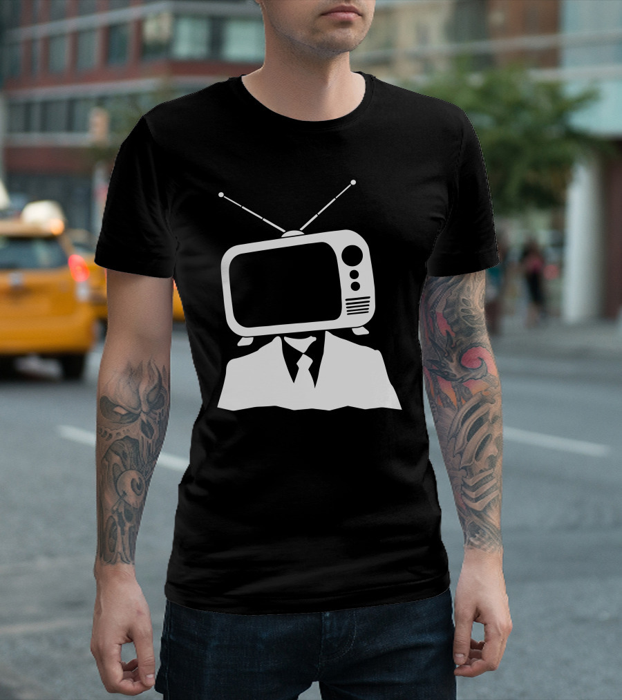 Tv Head Suit Person T-Shirt