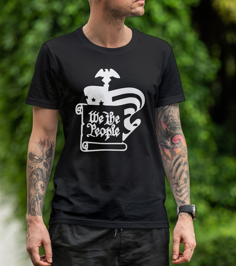 We The People Scroll With Flag And Eagle T-Shirt