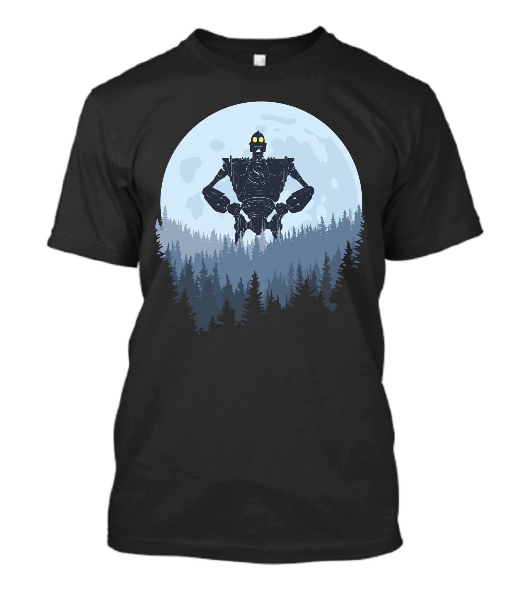 Bravery Iron Giant Moonlit Forest T-Shirt