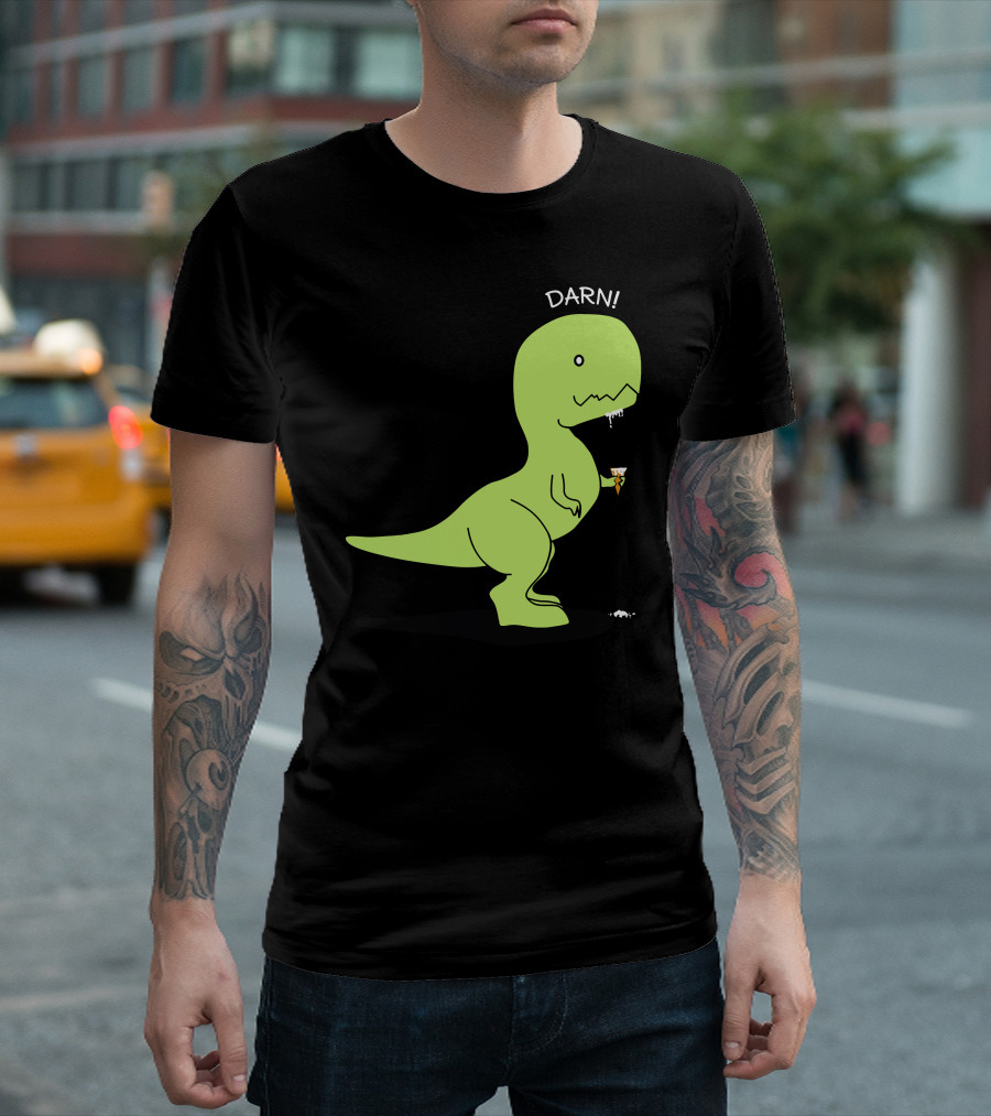 Darn Rex Dropping Ice Cream Cone T-Shirt
