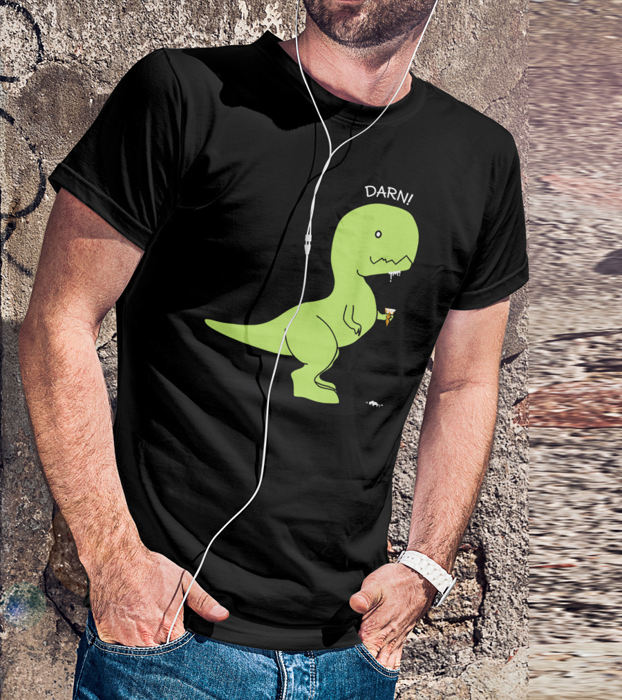 Darn Rex Dropping Ice Cream Cone T-Shirt