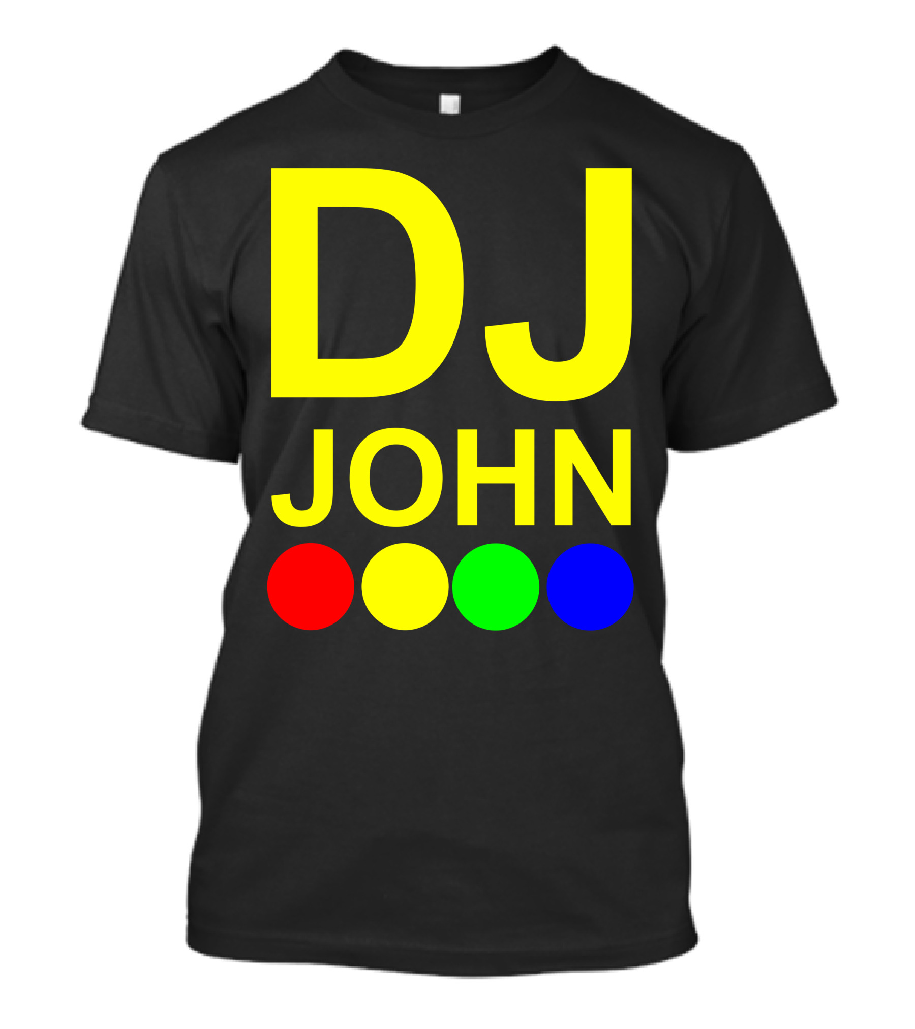 DJ John Britain Multicolored Circles T-Shirt