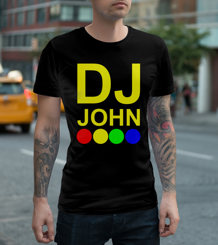 DJ John Britain Multicolored Circles T-Shirt