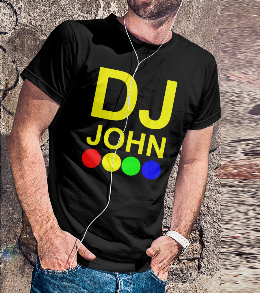 DJ John Britain Multicolored Circles T-Shirt