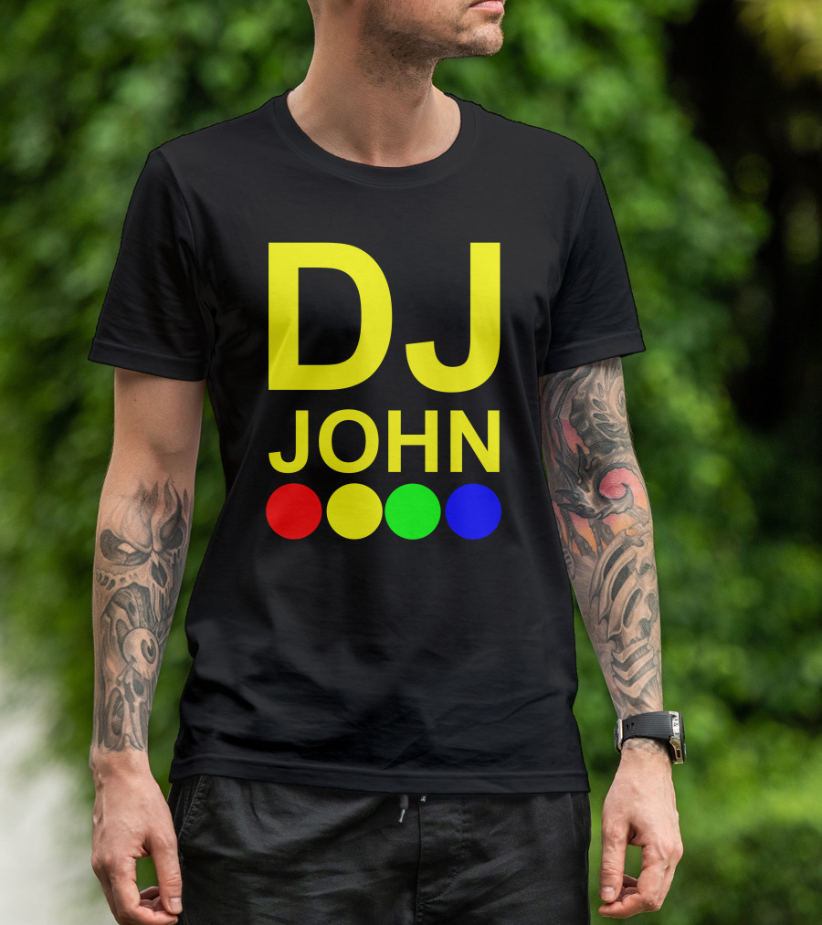 DJ John Britain Multicolored Circles T-Shirt