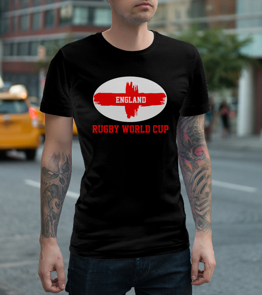 England Rugby World Cup Cross Emblem T-Shirt