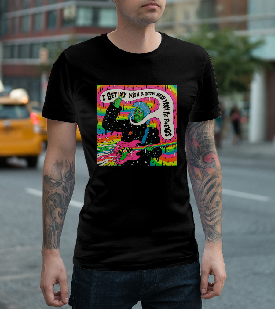 I Get By With a Little Help From My Friends Flaming Lips T-Shirt