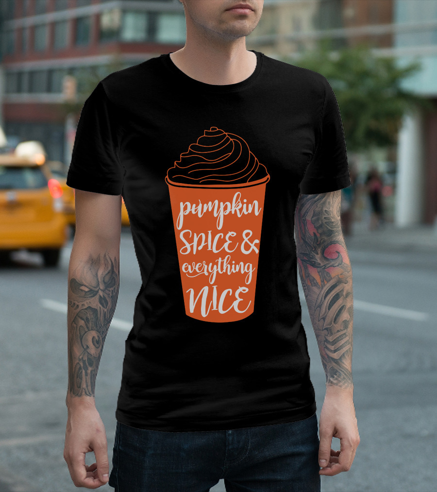 Pumpkin Spice and Everything Nice Halloween Cup T-Shirt