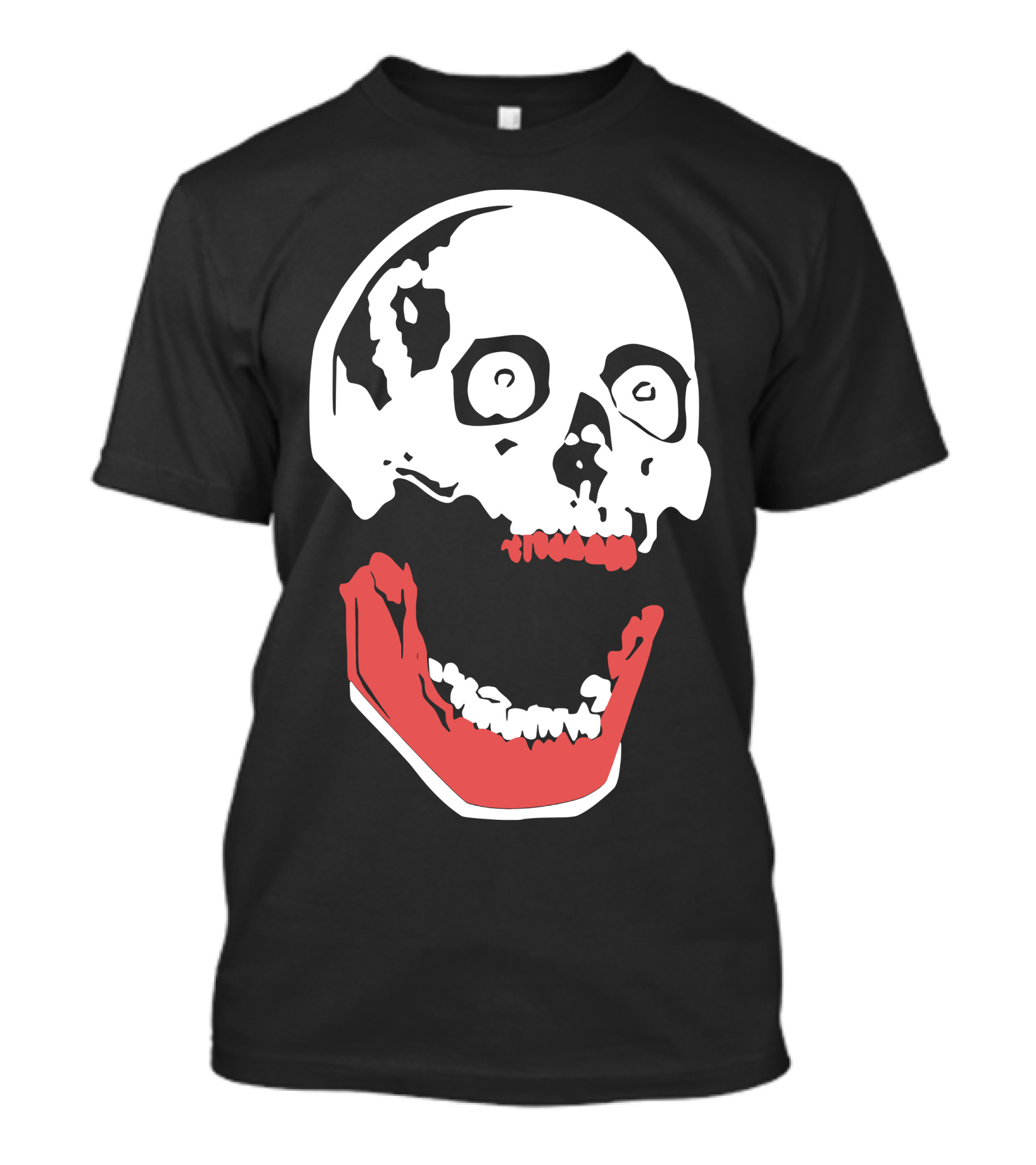 Happy Skull With Red Jaws T-Shirt