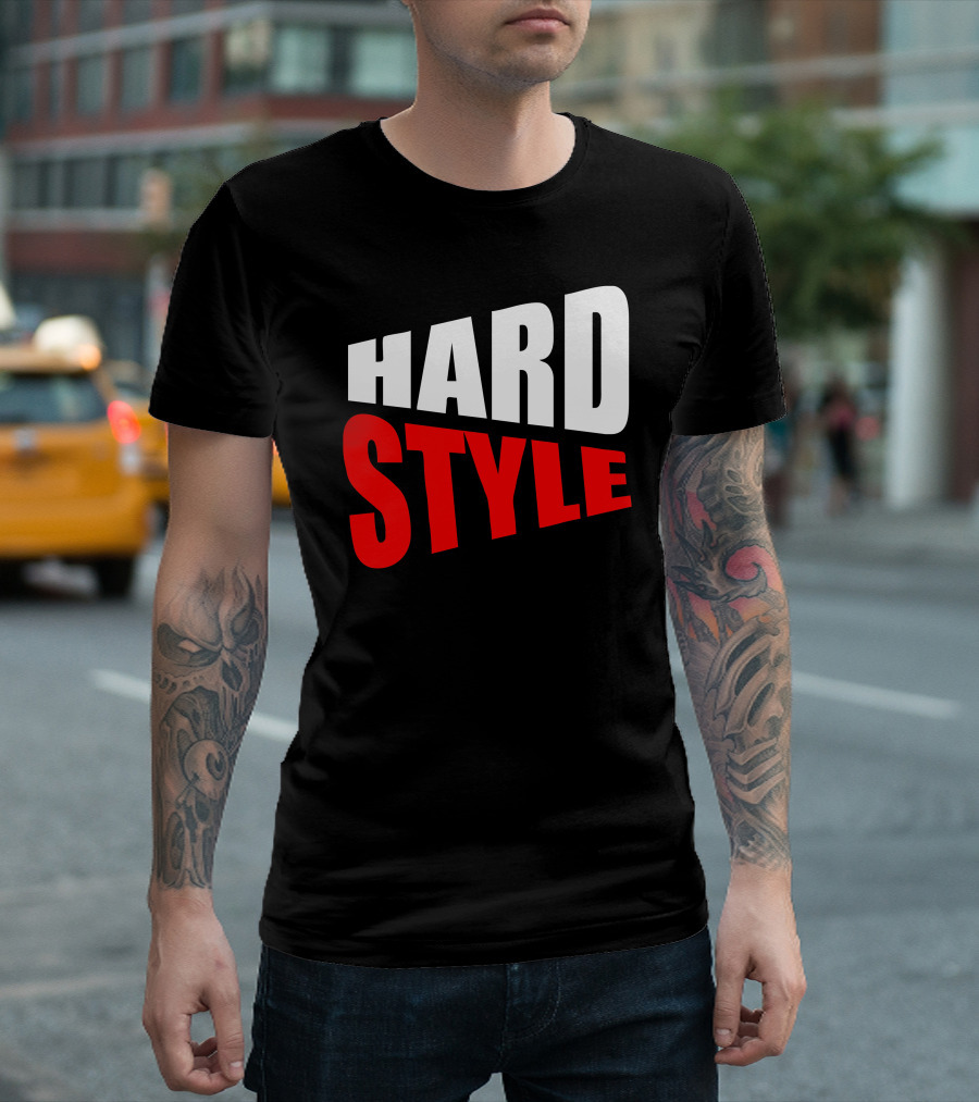 Hard Style Bold Typography T-Shirt