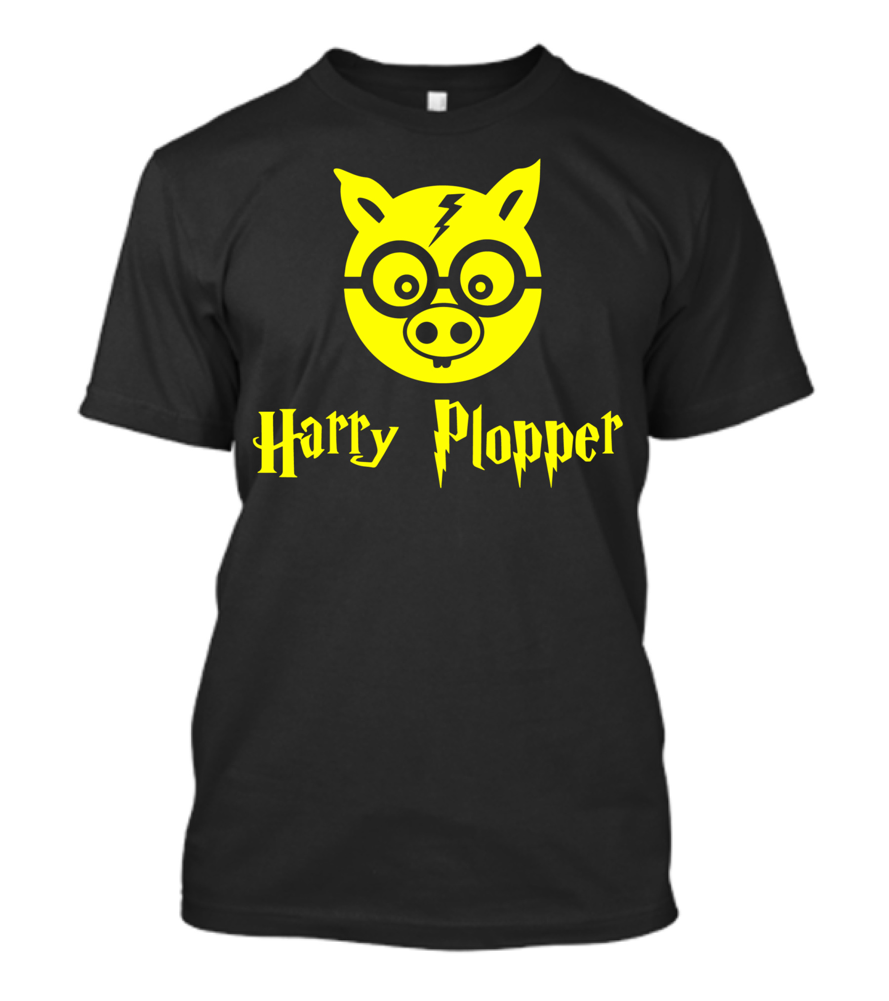 Harry Plopper Pig Wizard Glasses LightningBolt T-Shirt