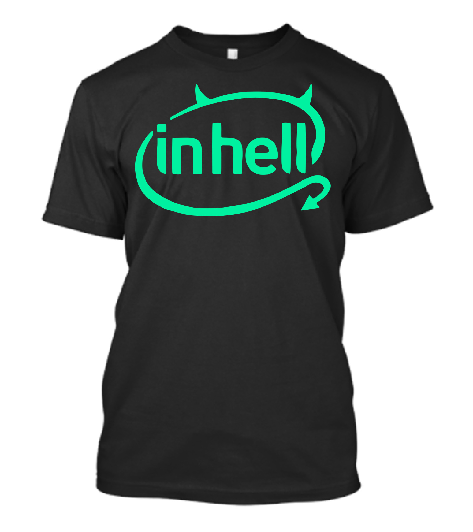 In Hell Devil Horns Tail T-Shirt