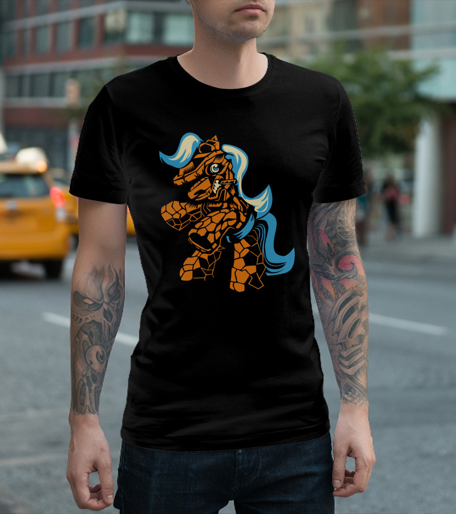 My Little Thingy Pony Crossover Fiery Rock Creature T-Shirt