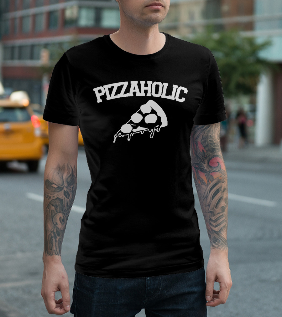 Pizzaholic Pizza Slice Dripping Cheese T-Shirt